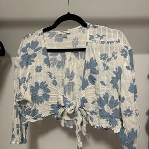Cropped Flower Top